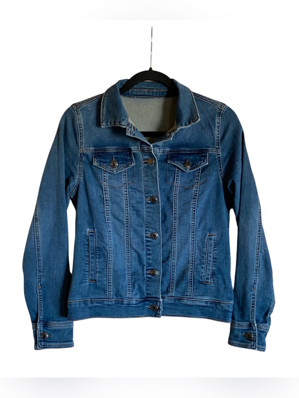Women’s GRACE & LACE Denim Blue Jean Jacket Size Small